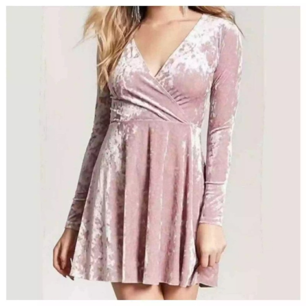 Velvet Fit & Flare Dress
